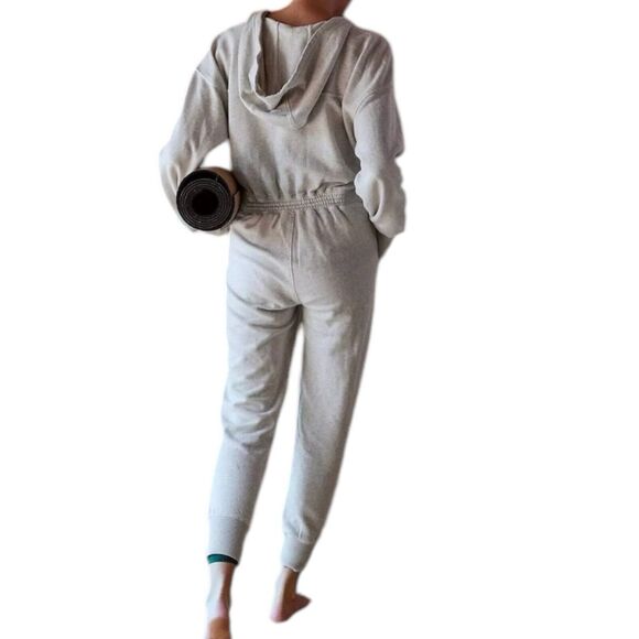 NWT FP Movement X Hatch Warm Up Jumpsuit Gray Long Sleeve Maternity Size Small - Picture 3 of 11